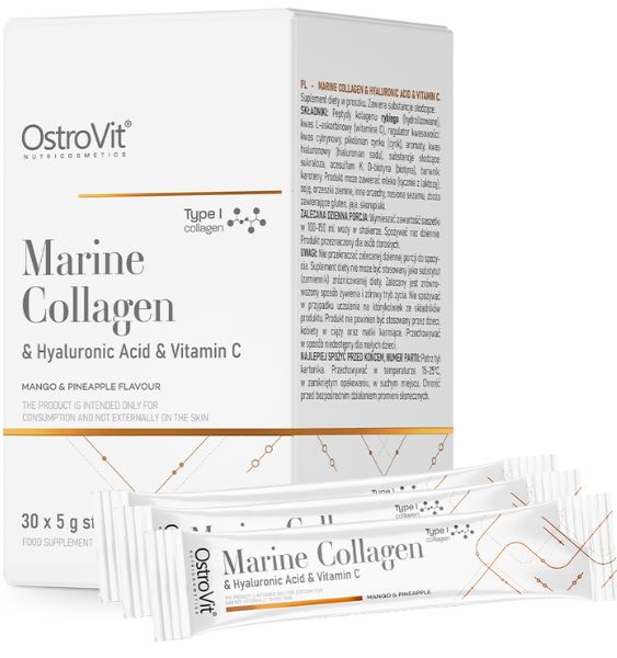 Marine Collagen + Hyaluronic Acid + Vitamin C 5 g x 30